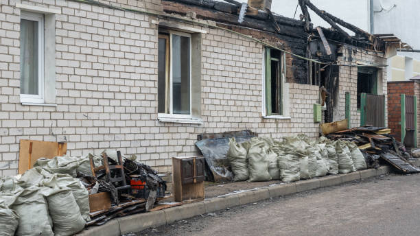 Professional Fire Damage Removal technician working in New Jersey, NJ